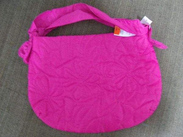 Bosa de Nylon Rosa (ainda c/ Etiqueta)