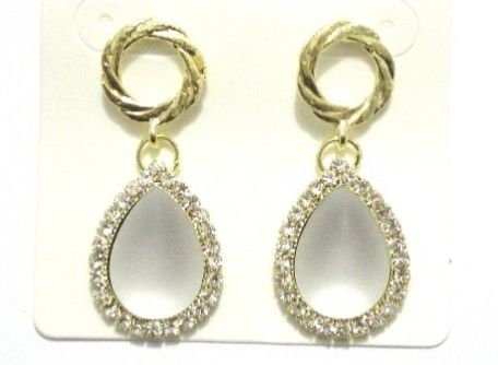 Gota Cinza com Strass