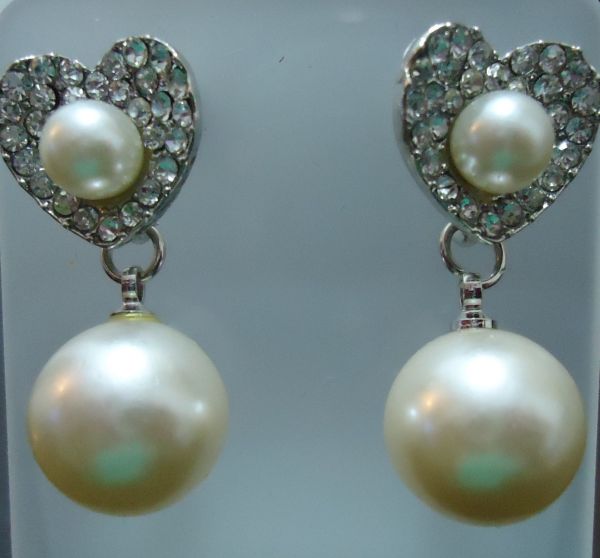Pérolas com Strass Coração